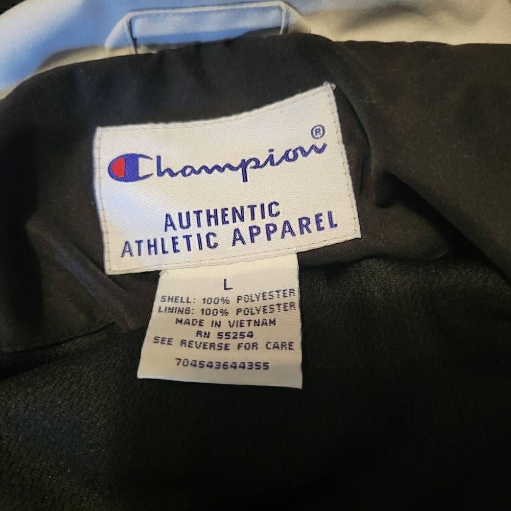 Vintage Champion Men’s Color Block Full Zip Windbreaker Size Large - Picture 5 of 5